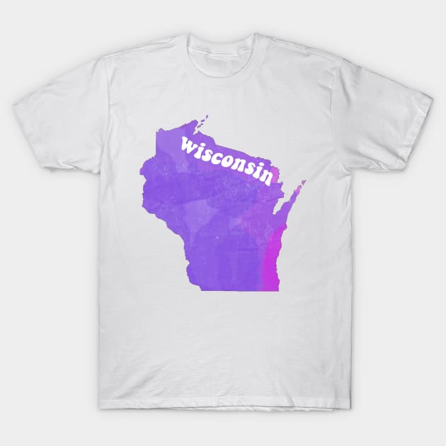 Wisconsin Purpleeee T-Shirt by lolosenese